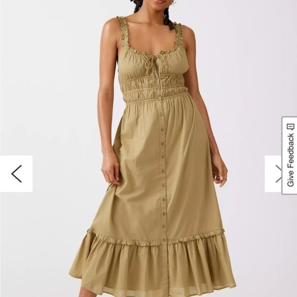 Urban Outfitters Sierra lace up midi maxi dress. Size medium.